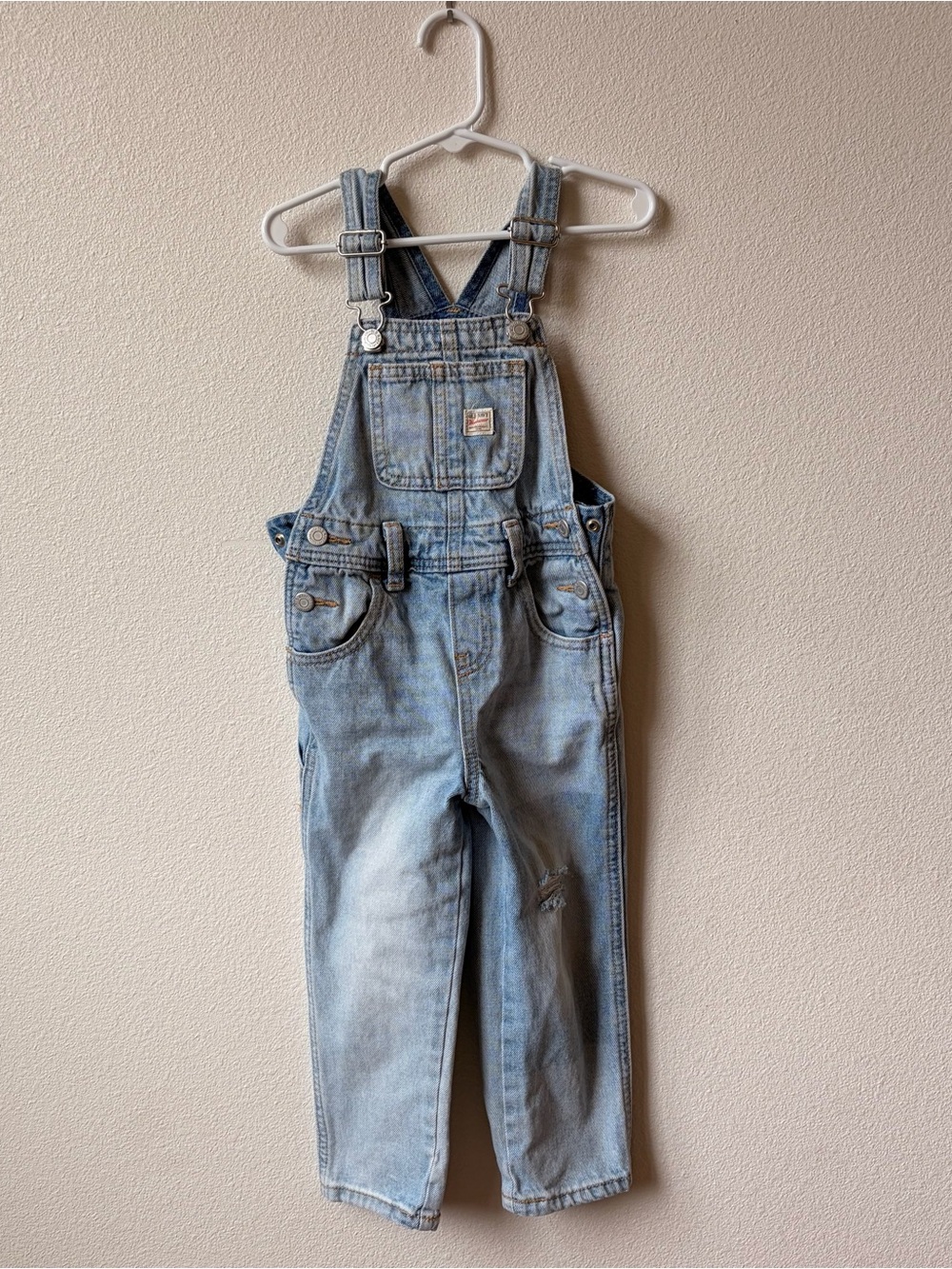 Old Navy 3T Light Wash Denim Kids Overalls